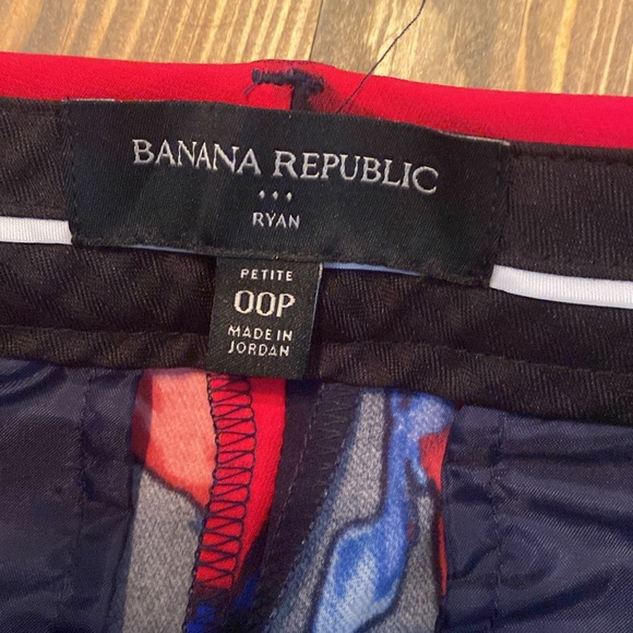 Banana Republic Ryan floral poppy sateen slim pants - Picture 5 of 8